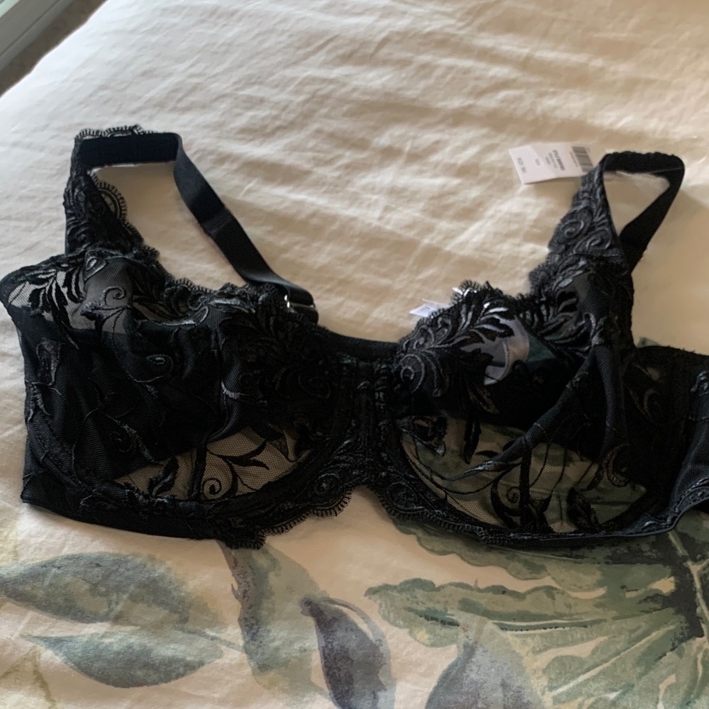 Soma Black Sheer Lace Bra